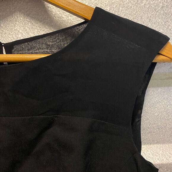 Banana‎ Republic black silk and wool fitted sheath mini dress - Picture 3 of 7